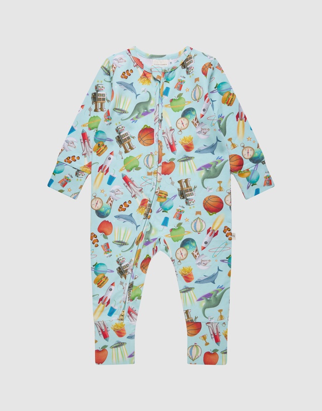 Fleur Harris - 'Heirloom Treasures' Timeless Coverall in Soft Aqua