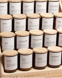 The Commonfolk Collective - Moon ~ Dictionary Meaning Candle