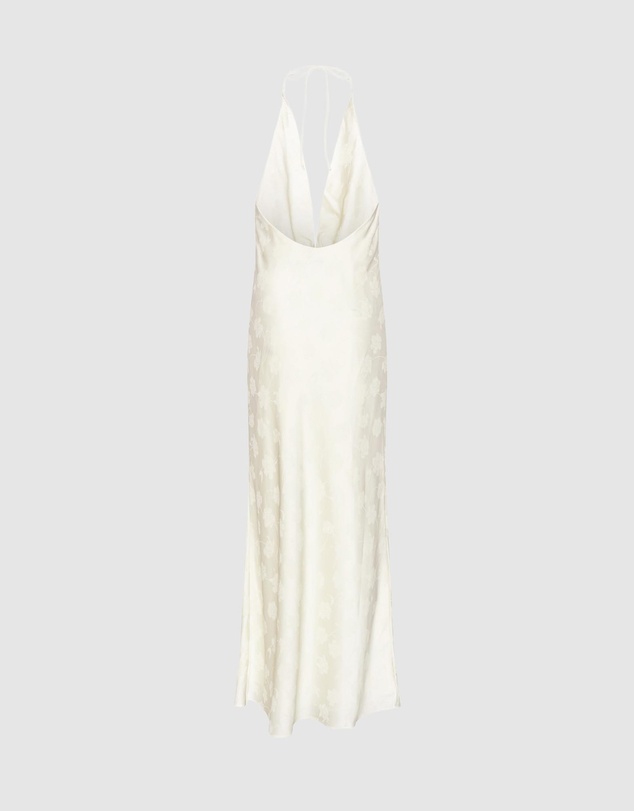 ROTATE - Satin Halterneck Dress