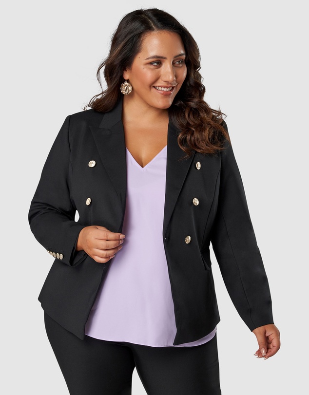 Something 4 Olivia - Madeleine Button Blazer