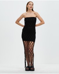Third Form - Net Strapless Dress