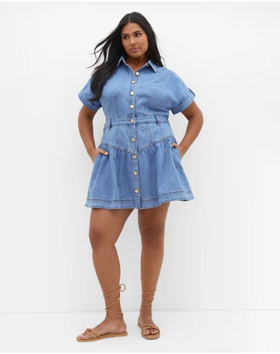 City Chic - Ari Denim Mini Dress