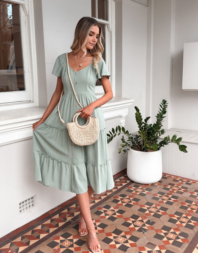 Esther & Co - Celie Dress - Sage