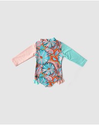 WITH LOVE FOR KIDS - Frills Long Sleeve Swimmers - Babies - Kids