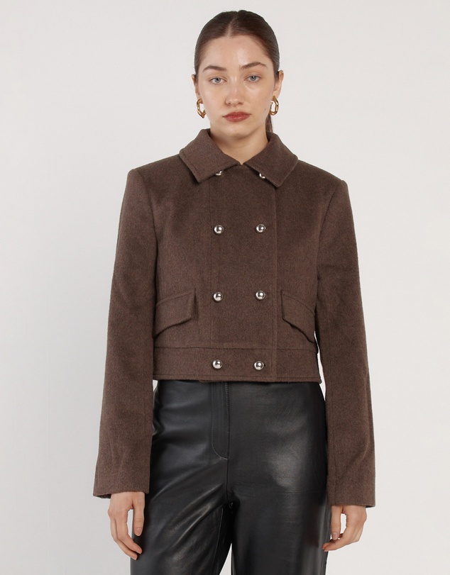 Fate + Becker - Devyn Wool Blend Cropped Jacket