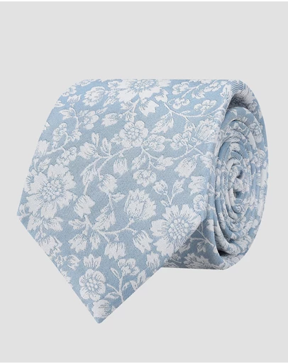Abelard - Formal Botanical Jacquard Tie