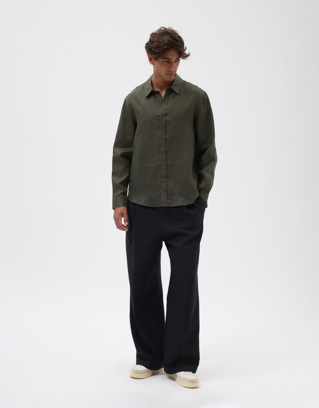 AERE - Euro Resort Linen LS Shirt