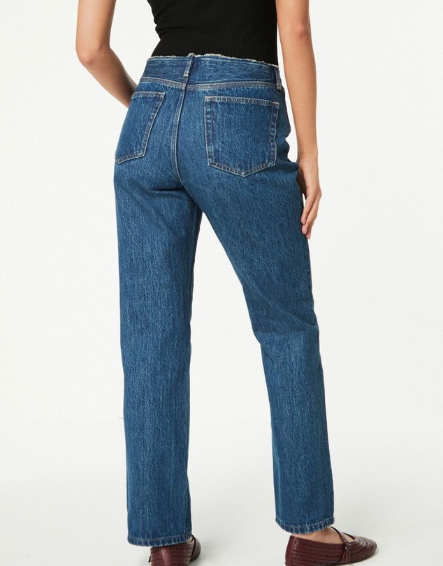 NEXT - Raw Waistband Straight Leg Jeans