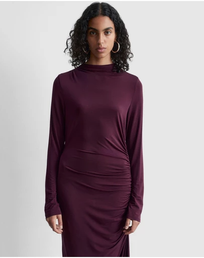 & Other Stories - Gathered Midi Dress