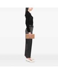 Pre-Loved by Azura Reborn - Pre-Loved Nappa Embossed Intrecciato Turnlock Clutch