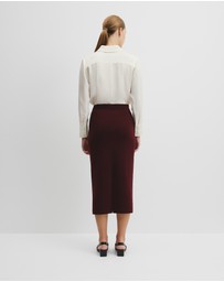 Country Road - Compact Wool Knit Skirt