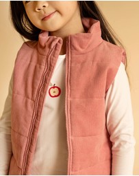 Fox & Finch - Wild Garden Quilted Zip Up Vest - Kids