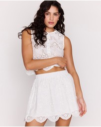 MINKPINK - Tahlia Broidery Mini Skirt