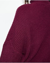 Dazie - Riley Funnel Neck Knit Jumper