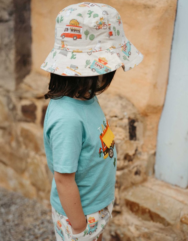 Purebaby - Reversible Bucket Hat -Kids-Babies