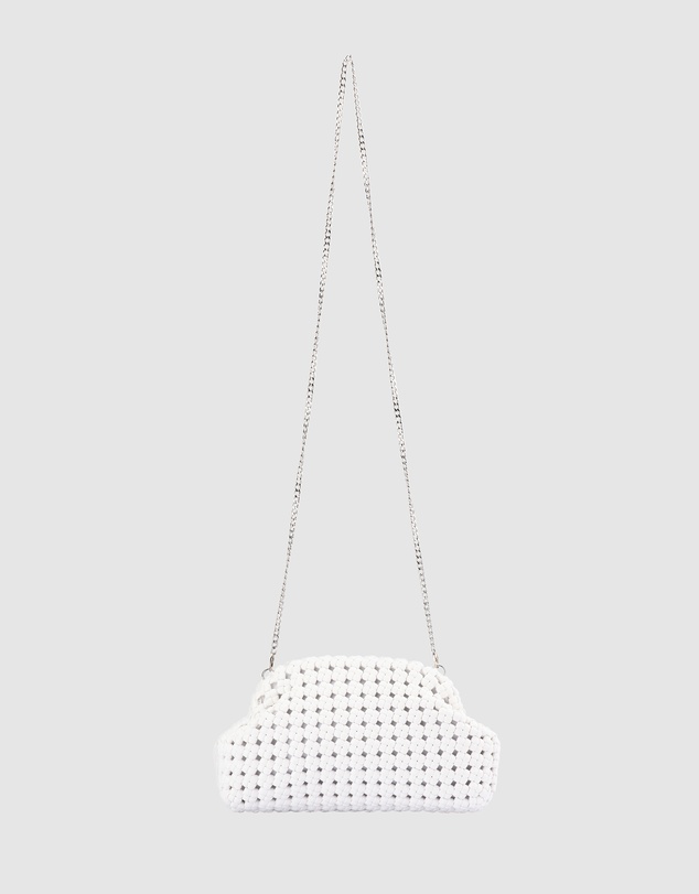 Olga Berg - Everly Hand Woven Clutch
