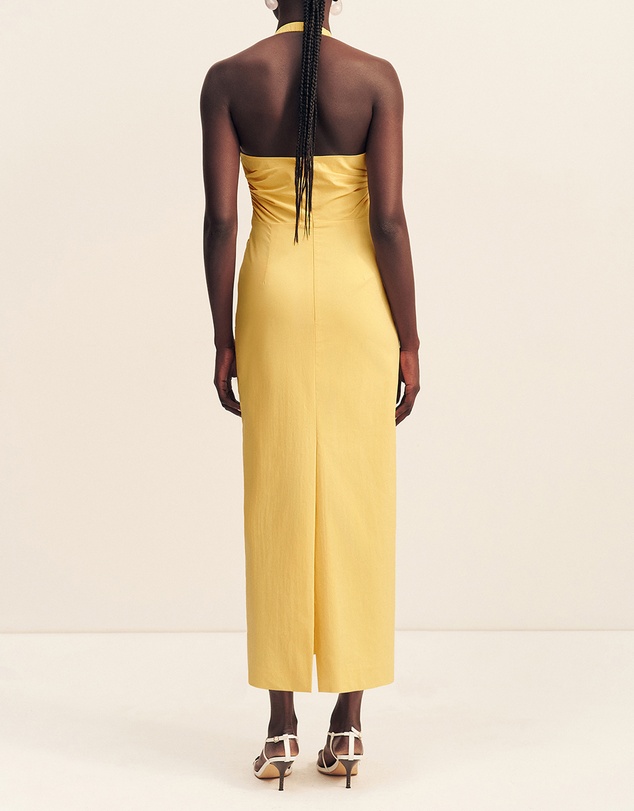 Shona Joy - Campbell Draped Halter Maxi Dress