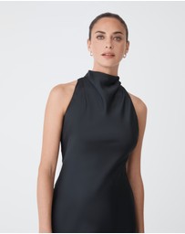 Forcast - Delilah Bias Satin Dress