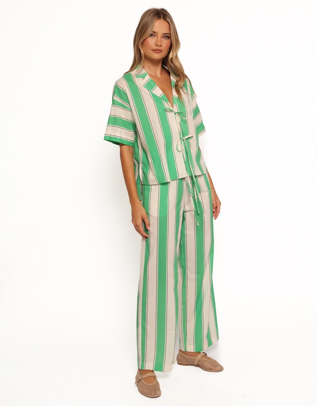 Petal & Pup - Shailene Pant - Green Stripe