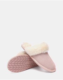 EVERAU - EverAU Ugg Rosa Slipper Suede Cow Suede Upper House Shoes