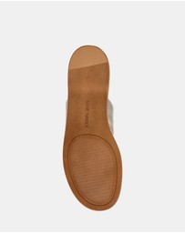 Steve Madden - Zani Gold Leather Sandals