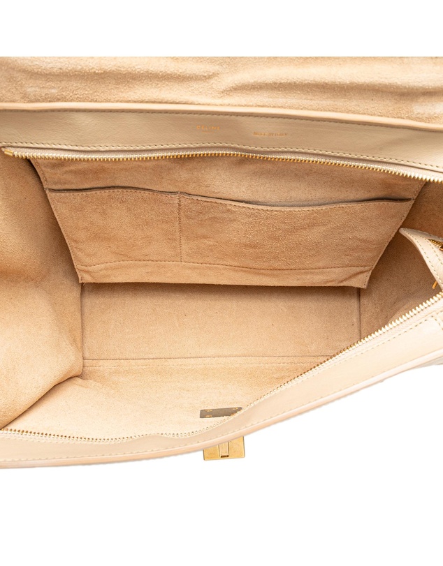 Pre-Loved by Azura Reborn - Pre-Loved Medium Bicolor Calfskin and Suede Trapeze Satchel