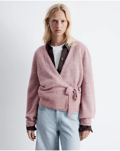 & Other Stories - Mohair-Blend Knitted Wrap Cardigan