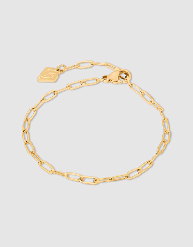 Wanderlust + Co - Petite Harper Gold Essential Chain Bracelet