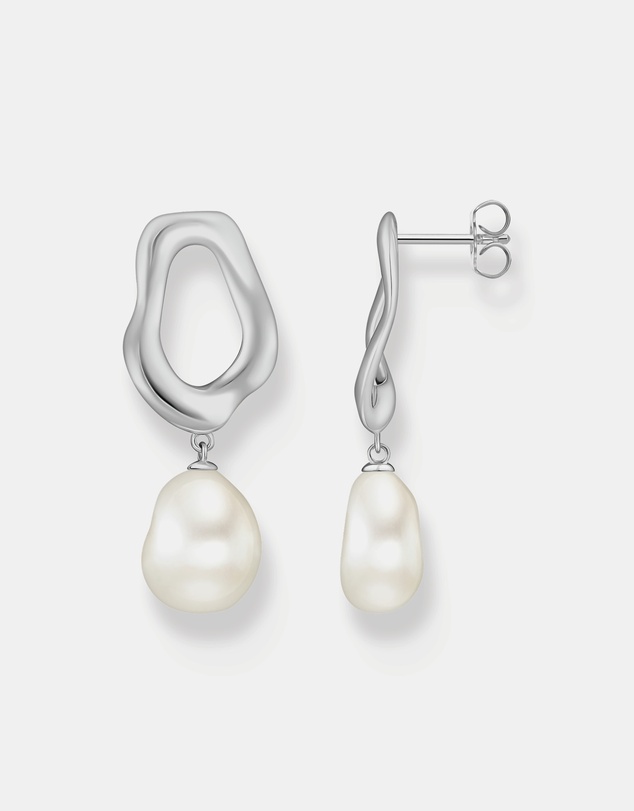 THOMAS SABO - THOMAS SABO Stud Earrings with Freshwater Pearls in Silver