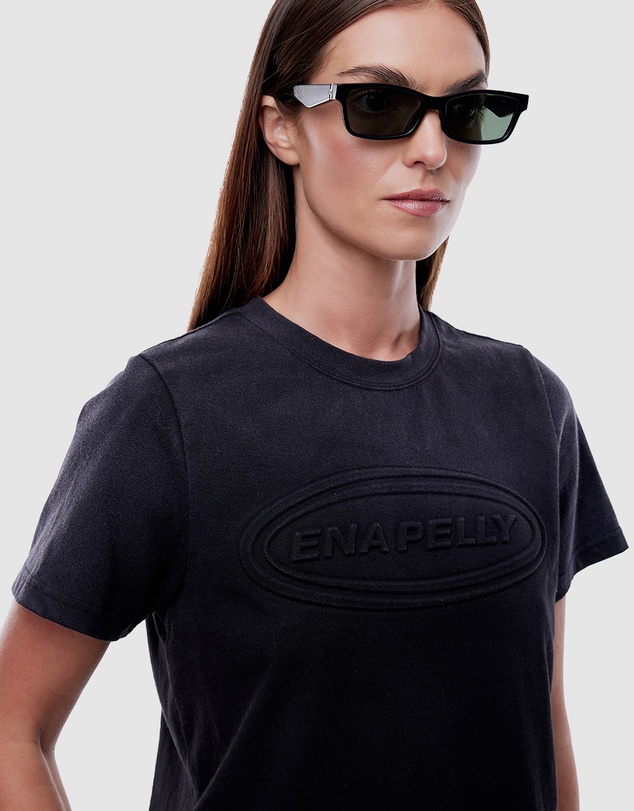 ENA PELLY - Washed Debossed Relaxed Baby Tee