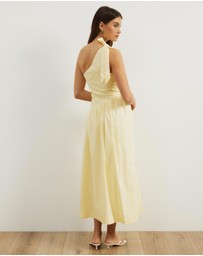 Atmos&Here - Dani One Shoulder Poplin Maxi Dress