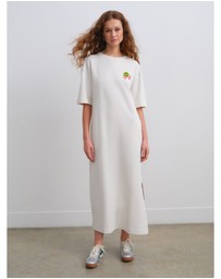 NEXT - Short Sleeve Crew Neck Jersey Back Graphic Midi Dress