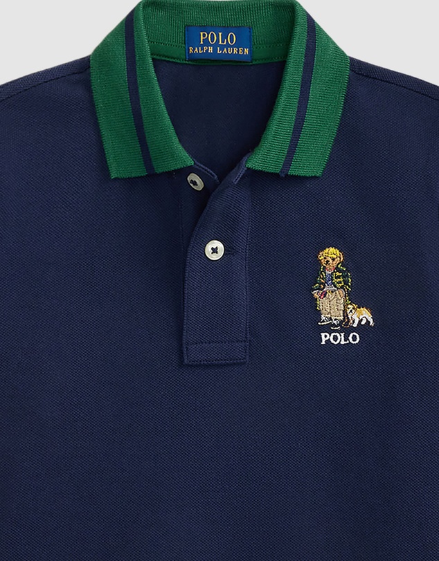 Polo Ralph Lauren - Polo Bear Cotton Mesh Polo Shirt - ICONIC EXLCUSIVE - Babies-Kids