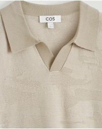 COS - Cotton-Jacquard Polo Shirt