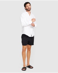Vacay Swimwear - Black Terry Shorts