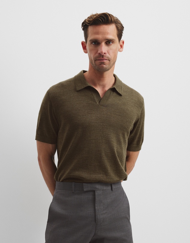 Country Road - Australian Merino Short Sleeve Trophy Knit Polo