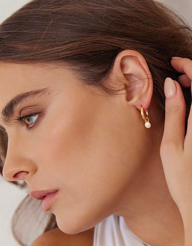 Najo - Heavenly Pearl Gold Earring