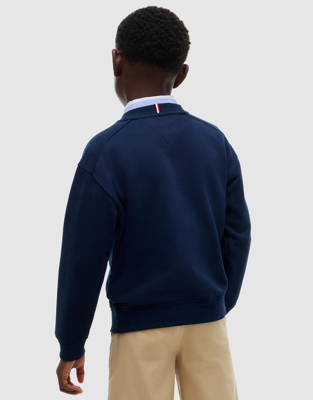 Tommy Hilfiger - Logo Sueded Crew Neck Sweatshirt - Kids