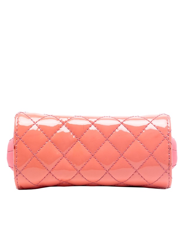 Pre-Loved by Azura Reborn - Pre-Loved CC Quilted Patent Frame Clutch with Chain