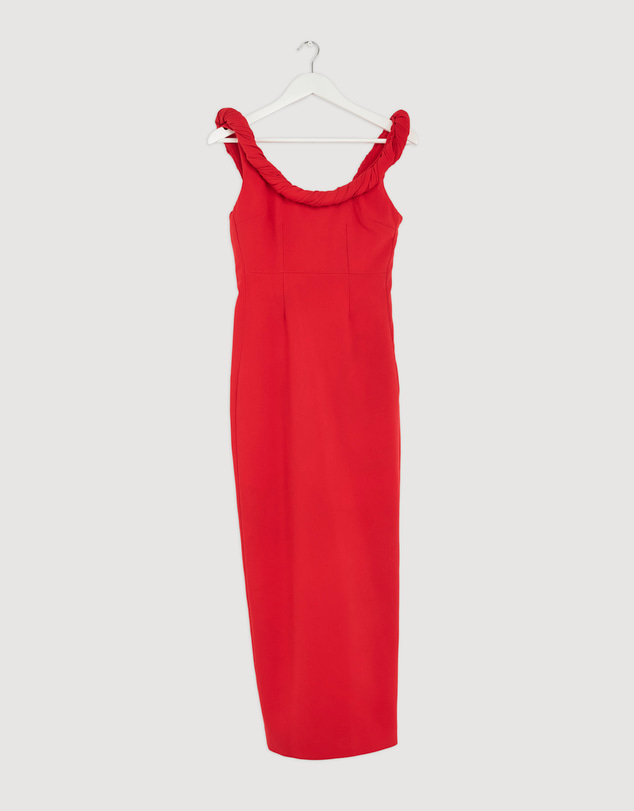 Revibe - Repaired BY JOHNNY. Talia Twist Midi Dress - AU 10