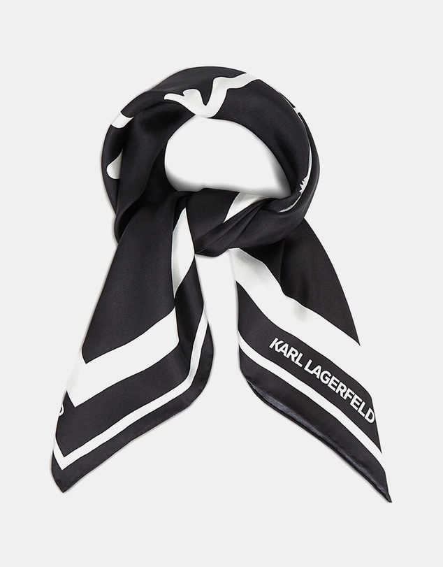 Karl Lagerfeld - Ikon Signature Silk Scarf