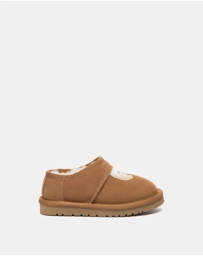 EVERAU - Australian Shepherd Ugg Carmella Kids Cow Suede Upper House Shoes