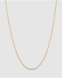 Kuzzoi - ICONIC EXCLUSIVE - Necklace Mens Cord Twisted in 925 Sterling Silver Gold Plated