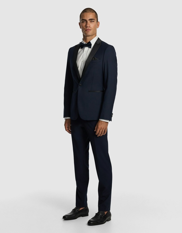 yd. - Seville Slim Fit Tuxedo Wool Blend Suit Jacket