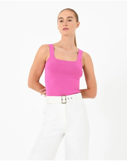 Forcast - Miami Cropped Sleeveless Knit Top