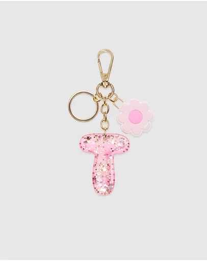 Seed Heritage - Pink Stripe Initial Keyring