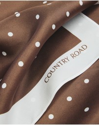Country Road - Silk Spot Scarf