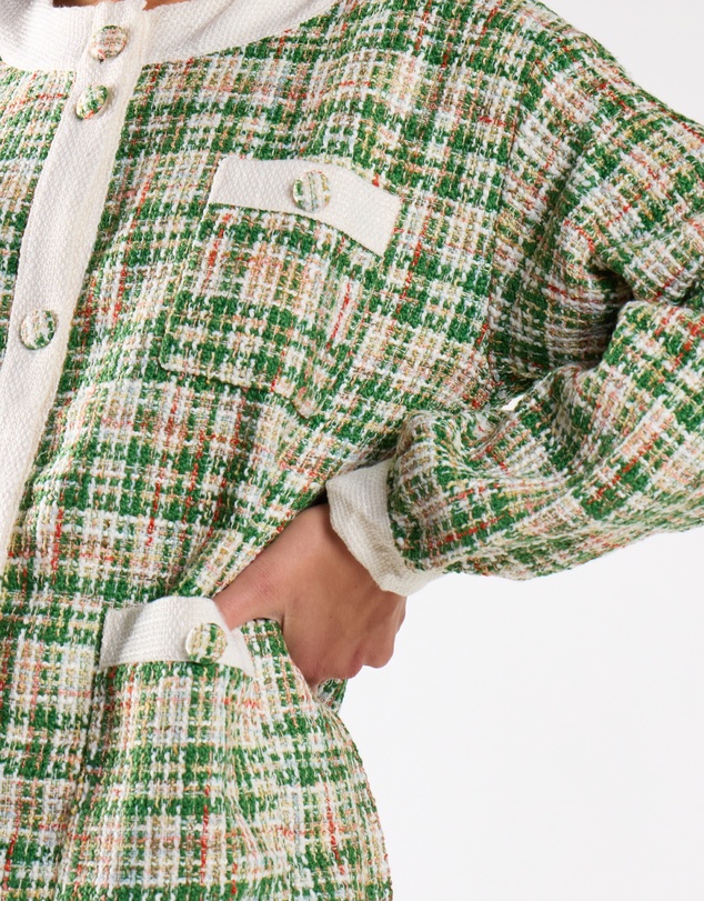 Glamorous - Button-Front Long Sleeve-Jacket