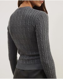 Atmos&Here - Tessa Crewneck Cable Knit Sweater