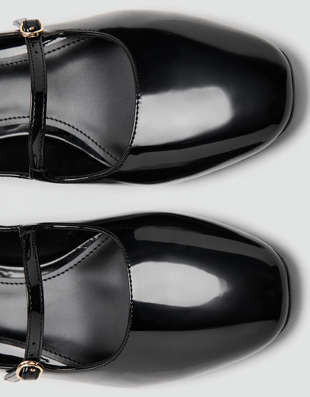 M.N.G - Patent Leather Buckled Heel